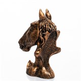 Бутылочница Голова коня U09398 полистоун h=25 см - фото 244195